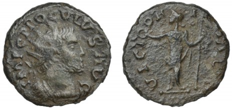 coin, coins, Roman coin, Roman coins, Roman imperial coin, Roman imperial coins, coin of proculus, coins of proculus, antoninianus of proculus