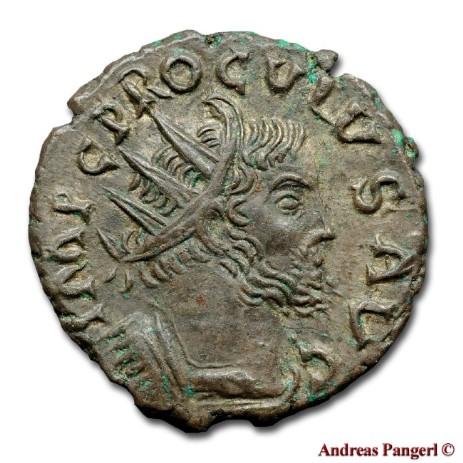 coin, coins, Roman coin, Roman coins, Roman imperial coin, Roman imperial coins, coin of proculus, coins of proculus, antoninianus of proculus