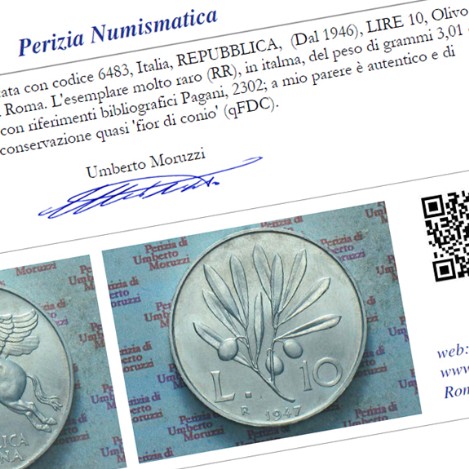 perizia numismatica, perizie numismatiche
